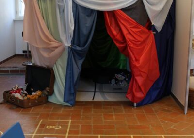Dětský bunkr z podšívkových tkanin Toray